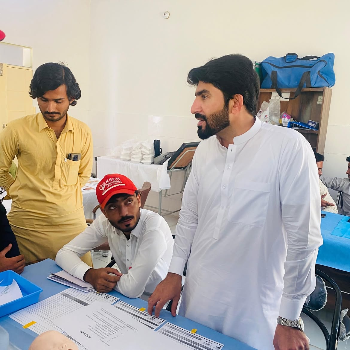 KTCC team at the blood transfusion workshop, Teaching Hospital Turbat